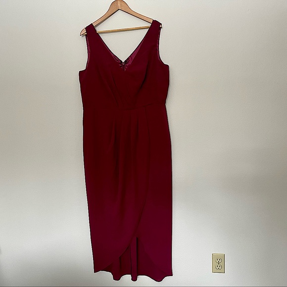 🌼 City Chic, Cherish Maxi, Garnet, Sleeveless Dress - NWT - Picture 2 of 16